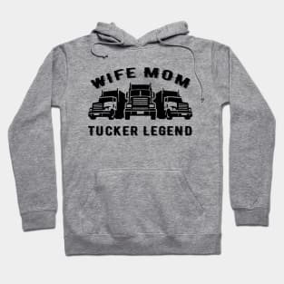 Wife Mom Trucker Legend, Quotes. Hoodie